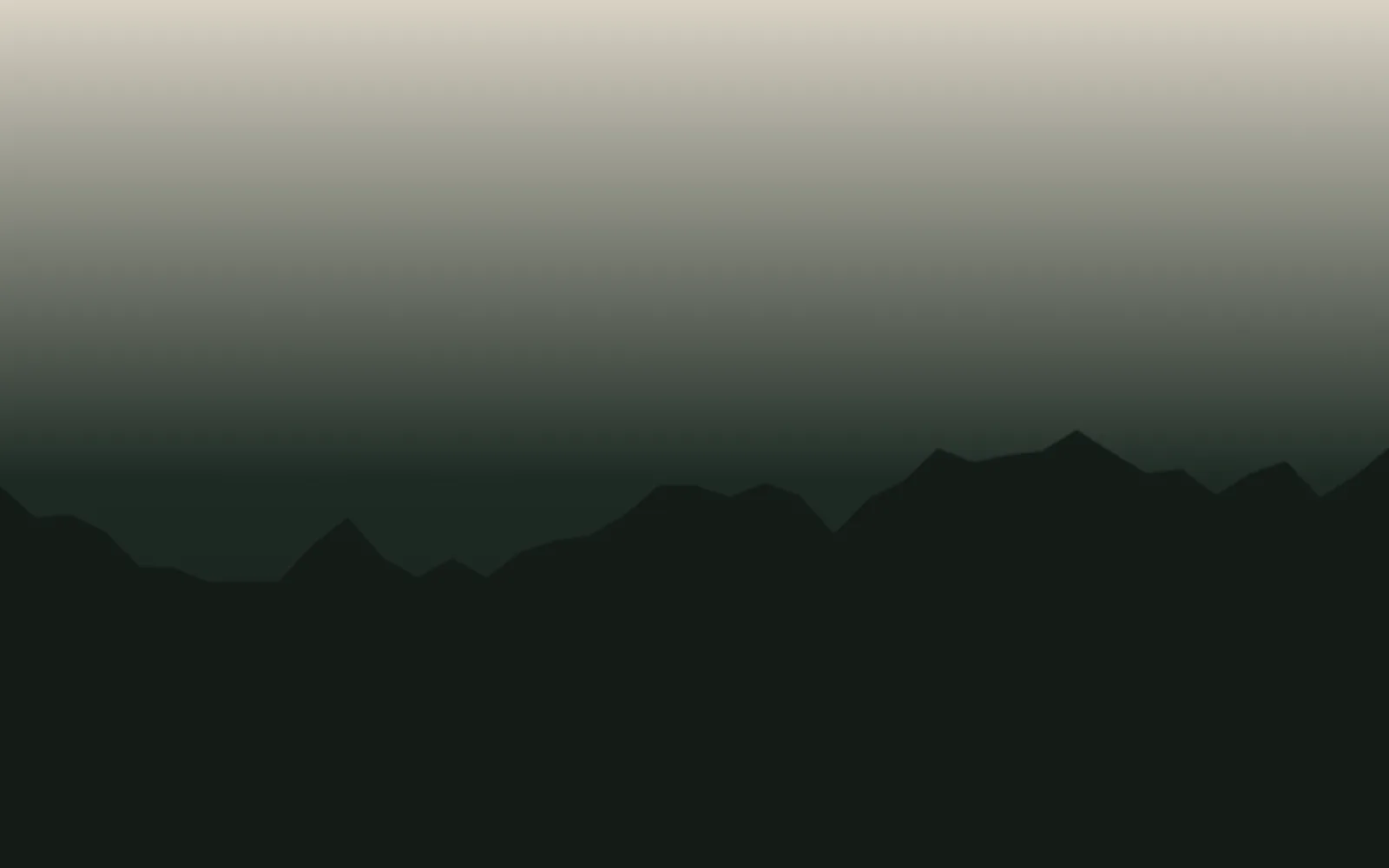 Nachtstimmung — Nebel über tiefem Grün